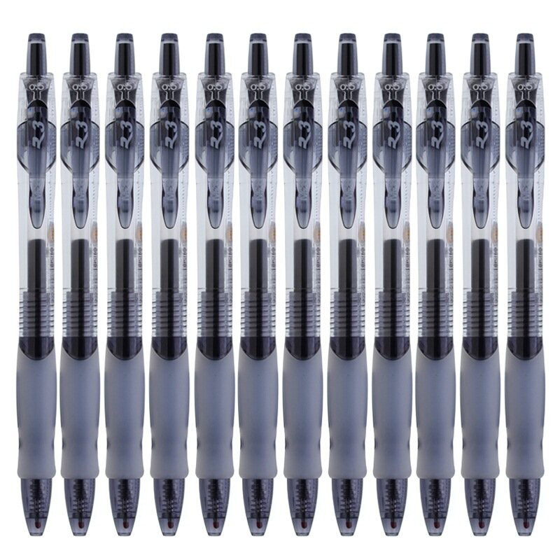 晨光(M&G)文具0.5mm经典按动中性笔 子弹头签字笔水笔0.5mm12支装GP1163黑色