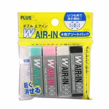 普乐士 PLUS 魔法橡皮 ER-060WO 学生橡皮擦 4色一套