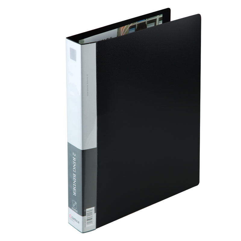 齐心 TC532A-D 办公必备文件夹 A4 1.5寸2孔D型夹 黑