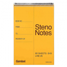 国誉（KOKUYO）Gambol系列 WCN-S6090竖翻笔记本 A5 80页螺旋速记本 (单位：包)